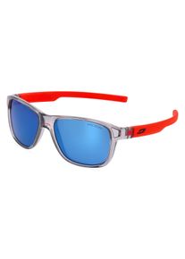 Julbo CRUISER J522 | Lunettes de soleil unisexe | Rectangulaire | Monture: Polycarbonate Gris Transparent | Couleur du verre: Gris Miroir Bleu