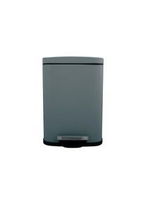 Spirella, Spirella M&uuml;lleimer &raquo;POUBELLE AKIRA 12L GRIS&laquo; 1 Beh&auml;lter, grau, Stahl, B/H/T: 28 cm x 37,9 cm x 19,3 cm