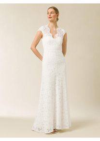 IVY & OAK Ivy Oak Brautkleid Damen Gr&ouml;&szlig;e 46 wei&szlig; Winterkleid