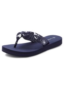 Lascana Zehentrenner Damen Gr&ouml;&szlig;e 35 dunkelblau / wei&szlig;