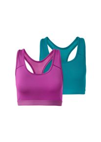 Tchibo - 2 soutiens-gorge de sport - taille: S - turquoise