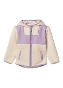 Tchibo - Veste en polaire teddy pour enfant - B&eacute;b&eacute; - taille: 86/92 - violet/beige