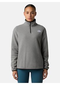 The North Face, Femmes Pull-over de sport 'Glacier', gris chin&eacute; / blanc