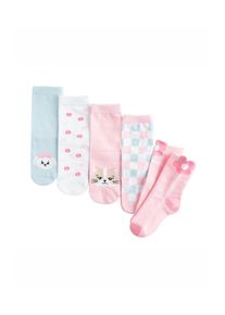 Cool Club Socken M&auml;dchen Gr&ouml;&szlig;e 22/24 hellblau / hellpink / offwhite