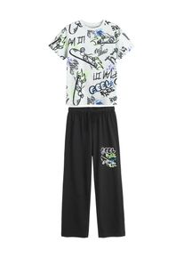 Cool Club Pyjama Jungen Gr&ouml;&szlig;e 134 schwarz / wei&szlig;