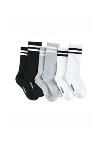 Nowear Socken M&auml;dchen Gr&ouml;&szlig;e 34/36 grau / schwarz / wei&szlig;