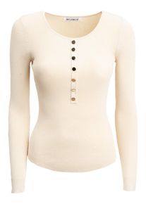 Influencer Pullover Damen Gr&ouml;&szlig;e M beige