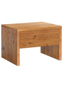 Hasena Nachttisch , Wildeiche , Holz , Wildeiche , massiv , 1 Schublade(n) Schubladen , 48x35x40 cm , Schlafzimmer, Nachttische