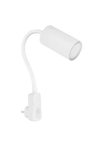 Globo Wandleuchte , Weiss , Metall, Kunststoff , 32x43x5.5 cm , verstellbare Arme, Wippschalter , Lampen & Leuchten, Innenbeleuchtung, Wandleuchten, Wandlampen
