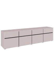 Xora Lowboard , Kaschmir , Holzwerkstoff , 4 Schublade(n) Schubladen , 200x52.8x40 cm , stehend, in verschiedenen Holzdekoren erh&auml;ltlich , Wohnzimmer, TV M&ouml;bel, Lowboards, Lowboards stehend