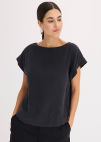 Tunika mit U-Boot Ausschnitt in schwarz, Gr&ouml;sse 36, bonprix