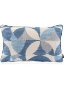 HOCK H.O.C.K., Dekokissen &raquo;Marbella&laquo; Outdoor, Batik-Look, schmutz-& wasserabweisend, mit Reissverschluss, blau, dunkelblau, hellgrau, gemustert, Leinen, 