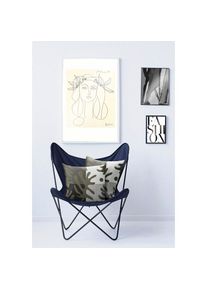 Apelt, Apelt Dekokissen &raquo;Dora&laquo;, schwarz, taupe, wei&szlig;, gemustert, Polyester, 1 Stk.