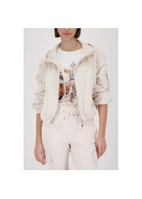 monari, Unisex, Kurzjacke &raquo;Basic Glanznylon&laquo; mit Kapuze Regular fit mit Reissverschlusstaschen, beige, 46, Stylische Jacke von monari