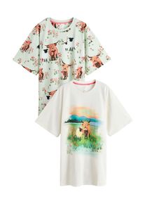 next Nachthemd Damen Gr&ouml;&szlig;e XXXL beige / mint / wei&szlig;