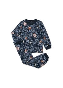 Tchibo - Kinder-Pyjama - Baby - Gr. 98/104 - dunkelblau/print
