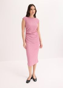 Shirtkleid aus strukturiertem Cr&ecirc;pe in rosa, Gr&ouml;sse 48/50 (XL), bonprix