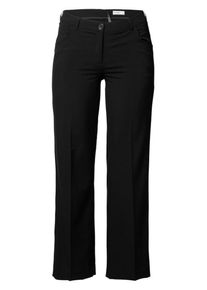 sheego, Femmes Pantalon &agrave; plis, noir