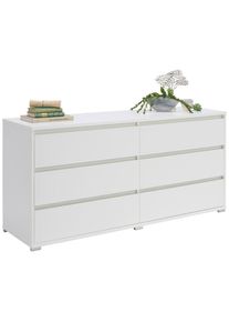 CARRYHOME Sideboard , Anthrazit , Holzwerkstoff , 6 Schublade(n) Schubladen , 160x79x48 cm , Typenauswahl, Beim&ouml;bel erh&auml;ltlich , Kleinm&ouml;bel, Kommoden, Sideboards