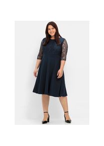 sheego, Unisex, Cocktailkleid &raquo;Abendkleid&laquo;, nachtblau, 42, Normalgr&ouml;ssen