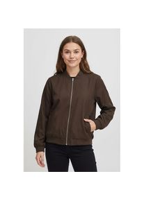 Vila, Unisex, Blouson &raquo;VIPAPAYA L/S BOMBER JACKET - NOOS&laquo; Kunstfaser, coffee bean, 42, L&auml;ssige Blousonjacke von Vila im Baseball Style
