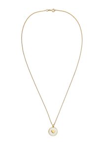 Elli Kette 'Pl&auml;ttchen' Damen Gr&ouml;&szlig;e 45 gold / wei&szlig;