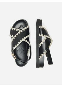 Only, Femmes Sandales 'ONLMINNIE-20', noir / blanc