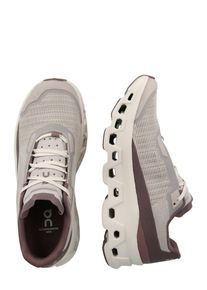 On, Femmes Chaussure de course 'CloudmOnster Void', marrOn / greige