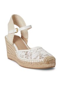 Lauren by Ralph Lauren Lauren Ralph Lauren Pumps 'ROBBY' Damen Gr&ouml;&szlig;e 38 hellbeige / wei&szlig;