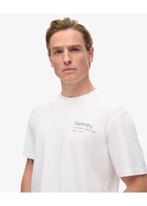 Superdry & Co, Hommes T-Shirt 'City', gris clair / blanc