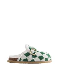 next Hausschuh Damen Gr&ouml;&szlig;e 35/37.5 smaragd / wei&szlig;