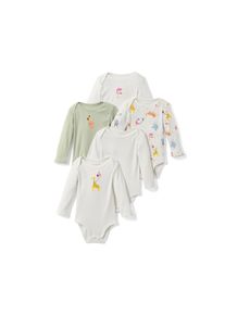 Tchibo - 5 Baby-Bodys mit Mitwachsfunktion - Baby - Gr. 98/104 - mintgr&uuml;n/print