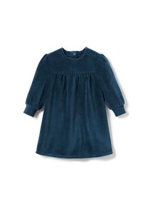 Tchibo - Baby-Kuschelkleid - Baby - Gr. 86/92 - dunkelblau/gepunktet