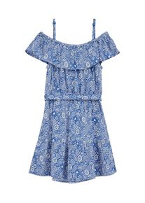 WE Fashion, Filles Robe, bleu / blanc