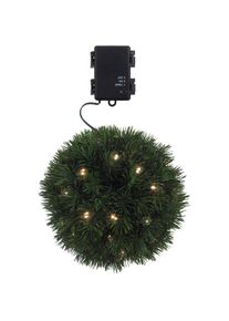 Creativ green, Creativ green Dekokugel &raquo;Weihnachtsdeko aussen&laquo; mit zahlreichen Tannenspitzen, gr&uuml;n, B/H/T: 20 cm