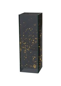 Creativ Light, Creativ light Dekoobjekt &raquo;Weihnachtsdeko&laquo;, schwarz, Glas, B/H/T: 10 cm x 30 cm x 10 cm