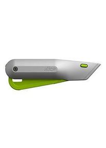 Slice Sicherheitsmesser, f&uuml;r Links-/Rechtsh&auml;nder, Auto-Klingenr&uuml;ckzug, Metall, blau-grau