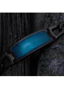 Holzkern Armb&auml;nder Herren Schwarz und Blatt