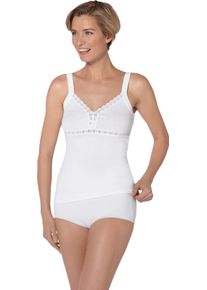 w&auml;schepur Damen BH-Hemd mit Stretch-Spitze weiss