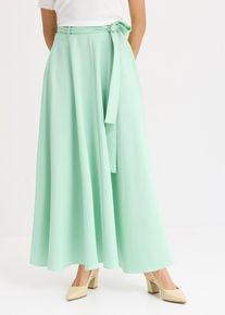 Maxirock aus Viskose-Mix in blau, Gr&ouml;sse 42, bonprix