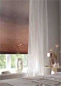 Store enrouleur occultant avec imprim&eacute; en argent150x45 cm, Couleur/Motif: argent&eacute;/cr&egrave;me/marron, bonprix