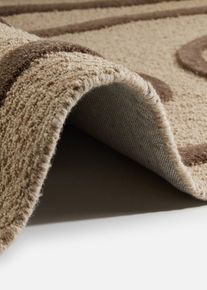 Kelim-Teppich mit moderner Musterung in braun, 50x90 cm, bonprix