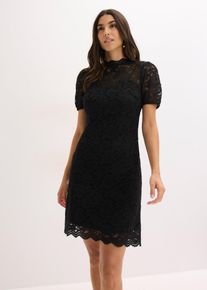 Spitzenkleid in schwarz, Gr&ouml;sse 36, bonprix