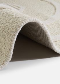 Kelim-Teppich mit graphischer Musterung in beige, 50x90 cm, bonprix