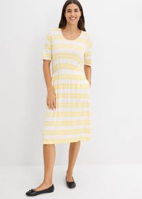 Shirtkleid aus Viskosemix in gelb, Gr&ouml;sse 44/46 (L), bonprix