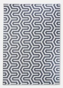 Teppich mit moderner Musterung in grau, 60x90 cm, bonprix