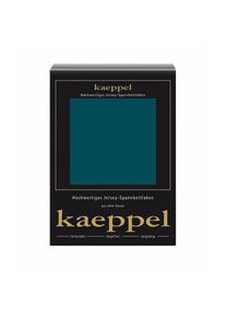 Kaeppel, Spannbettlaken &raquo;Single Jersey Mako Elasthan&laquo; aus 97% Baumwolle und 3% Elasthan, petrol, Jersey-Elasthan, Obermaterial: 97% Baumwolle, 3% 