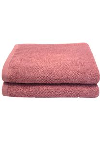 Dyckhoff, Handt&uuml;cher &raquo;Popcorn&laquo;, koralle, Frottier, Baumwolle, 2 Stk.