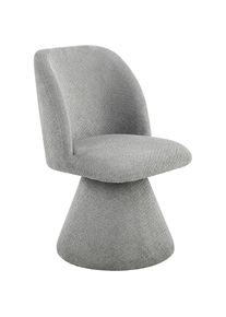 Hela, Hela Drehstuhl &raquo;BARI II&laquo; (Set) 1 Stk.360&deg; drehbar, Polsterfuss, Webstoff, fest gepolstert, grau, grau, Metall, Polyester, Stoff, B/H/T: 54 cm x 