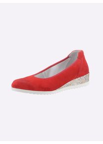 Witt Damen Ballerina, rot, Gr&ouml;&szlig;e 37, 100% Veloursleder